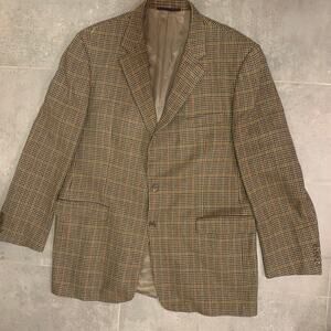 Burberry‎ London Men’s 46L Kensington Multicolored Wool Plaid Blazer Made in USA